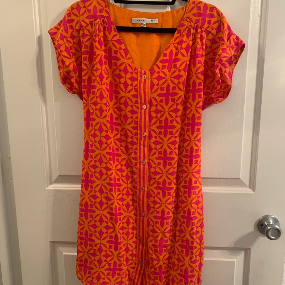 Trina Turk 100% silk dress